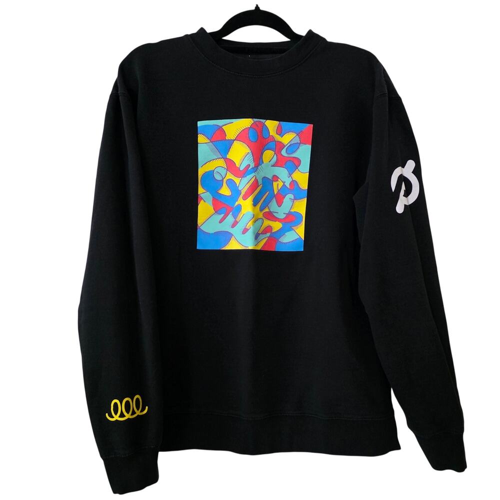 Peloton Hispanic Heritage Month Black Crewneck Sweatshirt Size Large